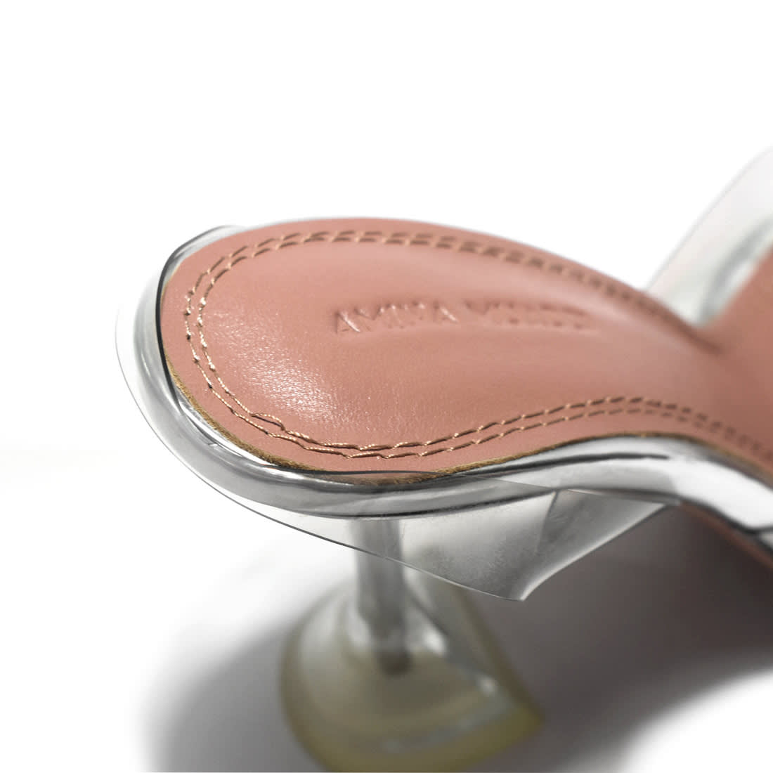 Amina Muaddi Silver Begum Sling Satin Sandals-4