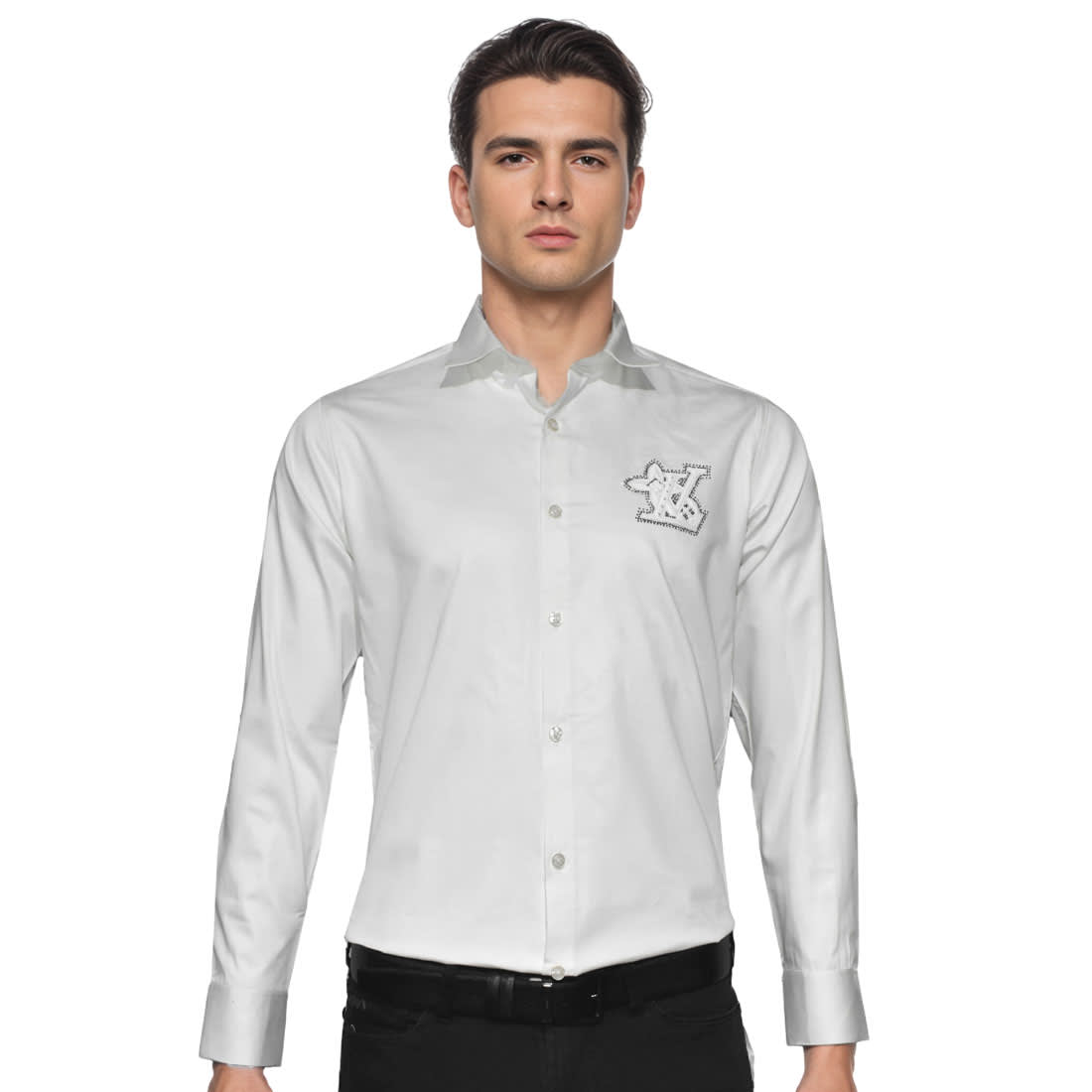 Louis Vuitton White Premium Quality Shirt-0