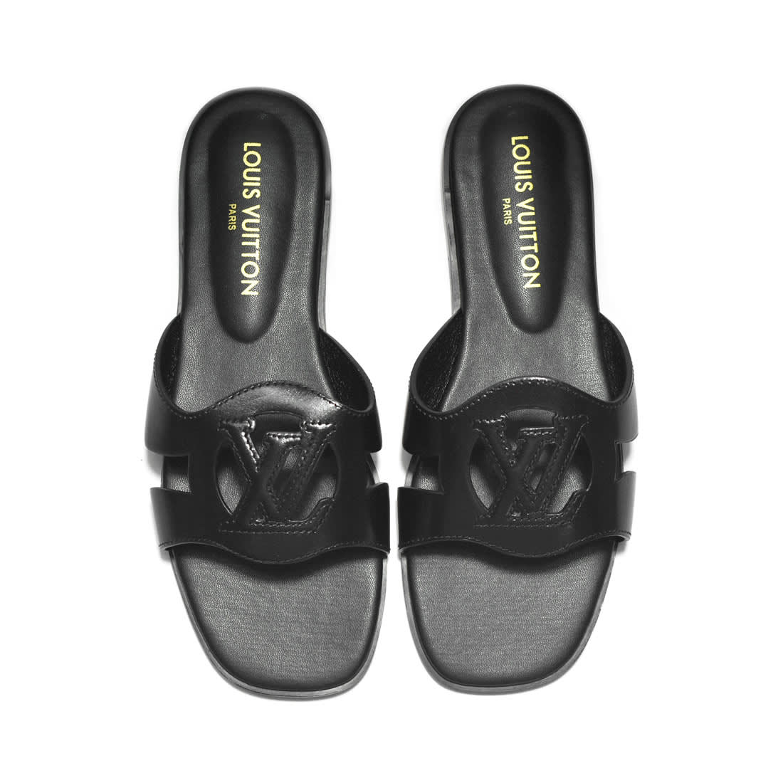 Louis Vuitton Isola Flat Mule Black Sandals-5