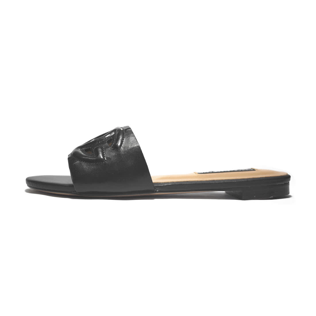 Dolce & Gabbana Black logo Slides Flat Sandals-1