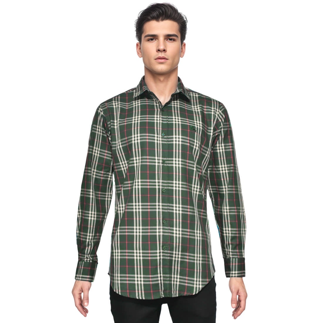 Burberry Green Premium Quality Shirt-6