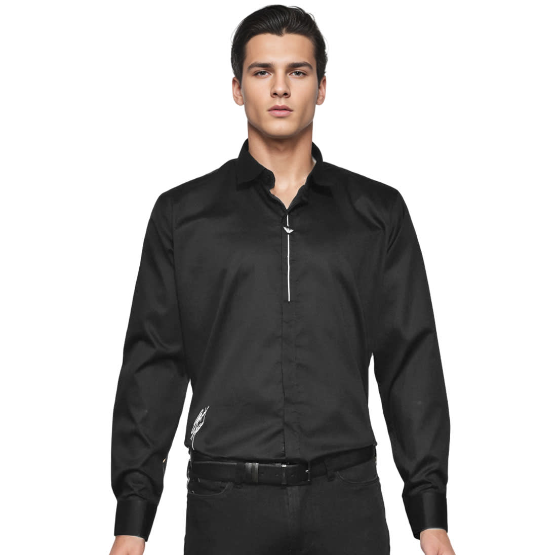 Emporio Armani Black Premium Quality Shirt-0