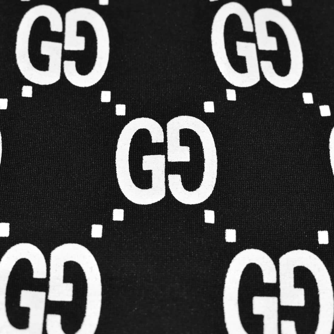 Gucci GG Jacquard Black Premium Cotton Tracksuit-7