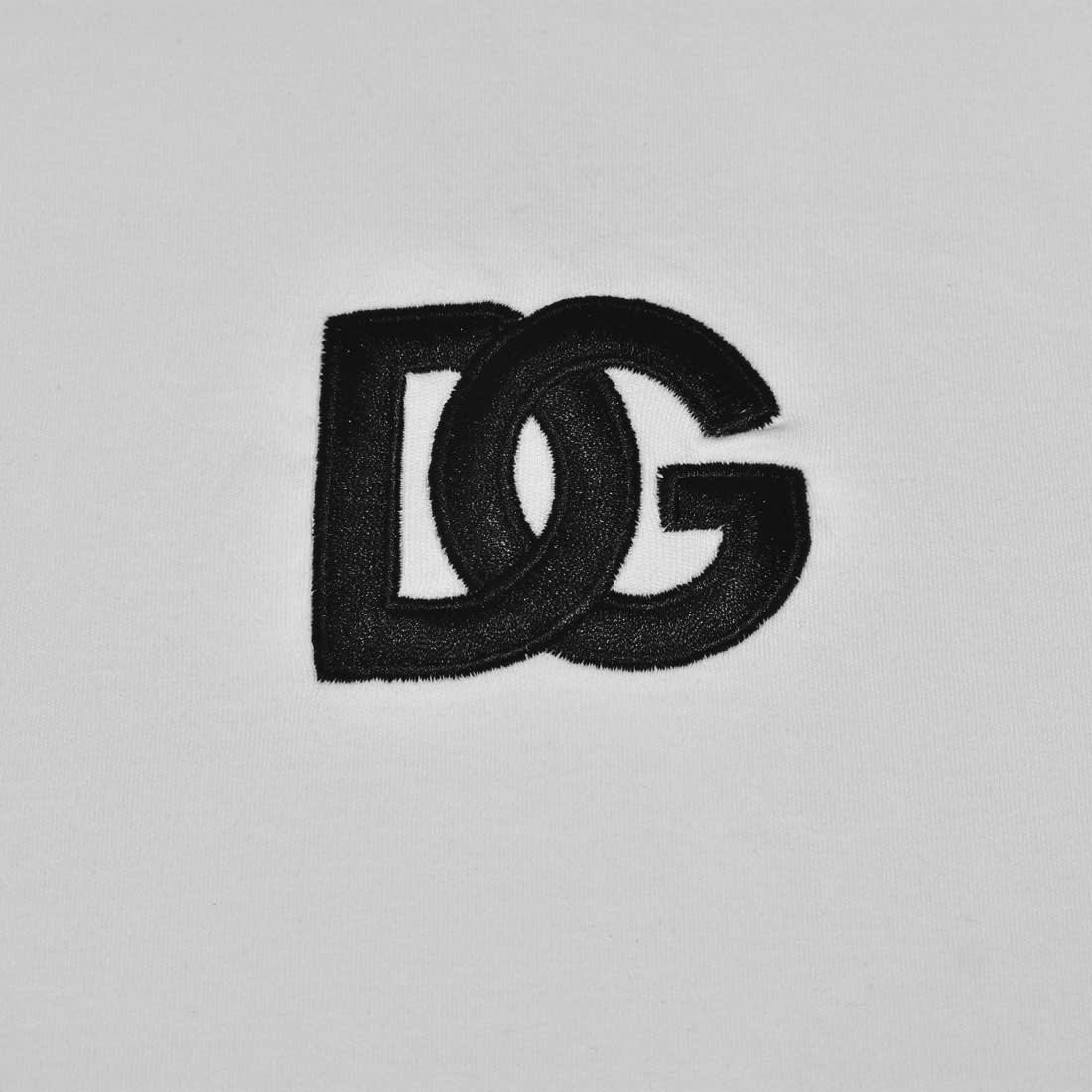 Dolce & Gabbana Embroidered White T-shirt & Shorts Combo-3