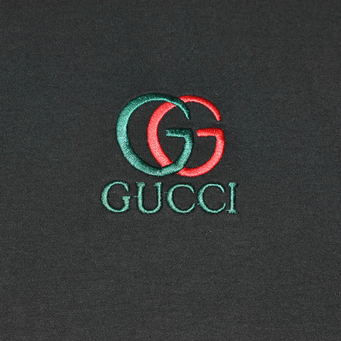 Gucci Embroidered logo Black T-shirt & Shorts Combo-3