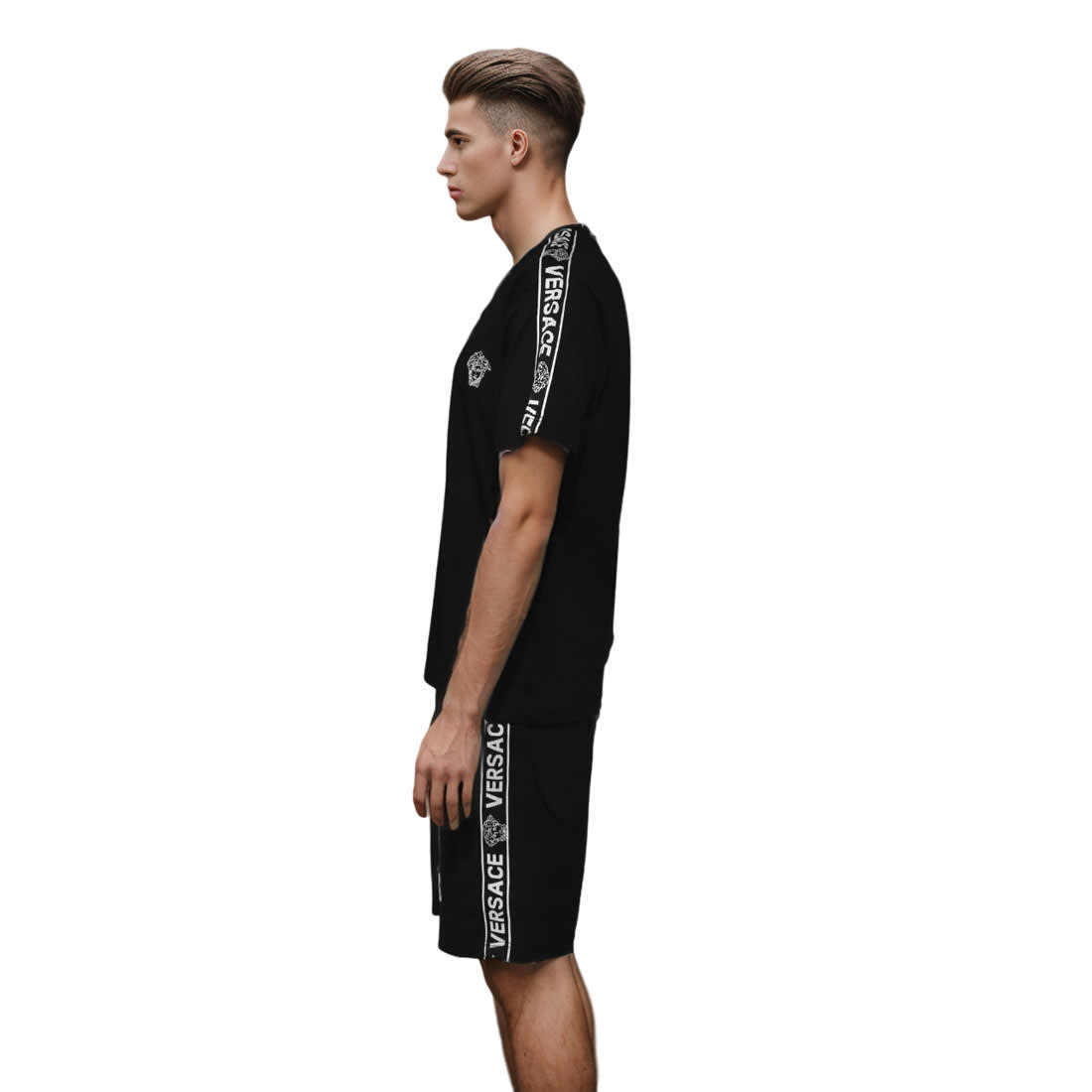 Versace Black Premium Quality T-shirt & Shorts Combo-2