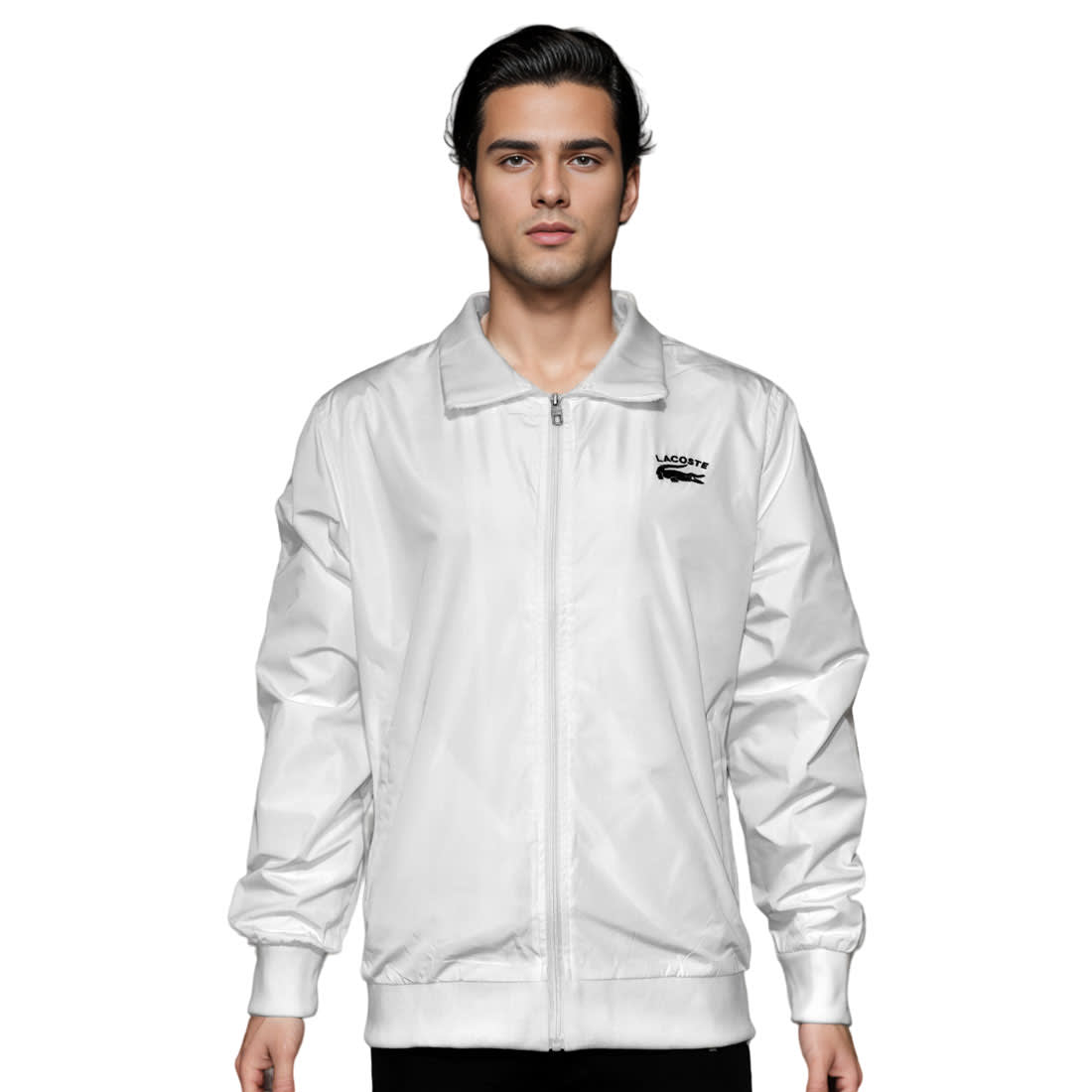 Lacoste Embroidered logo White Premium Jacket-1