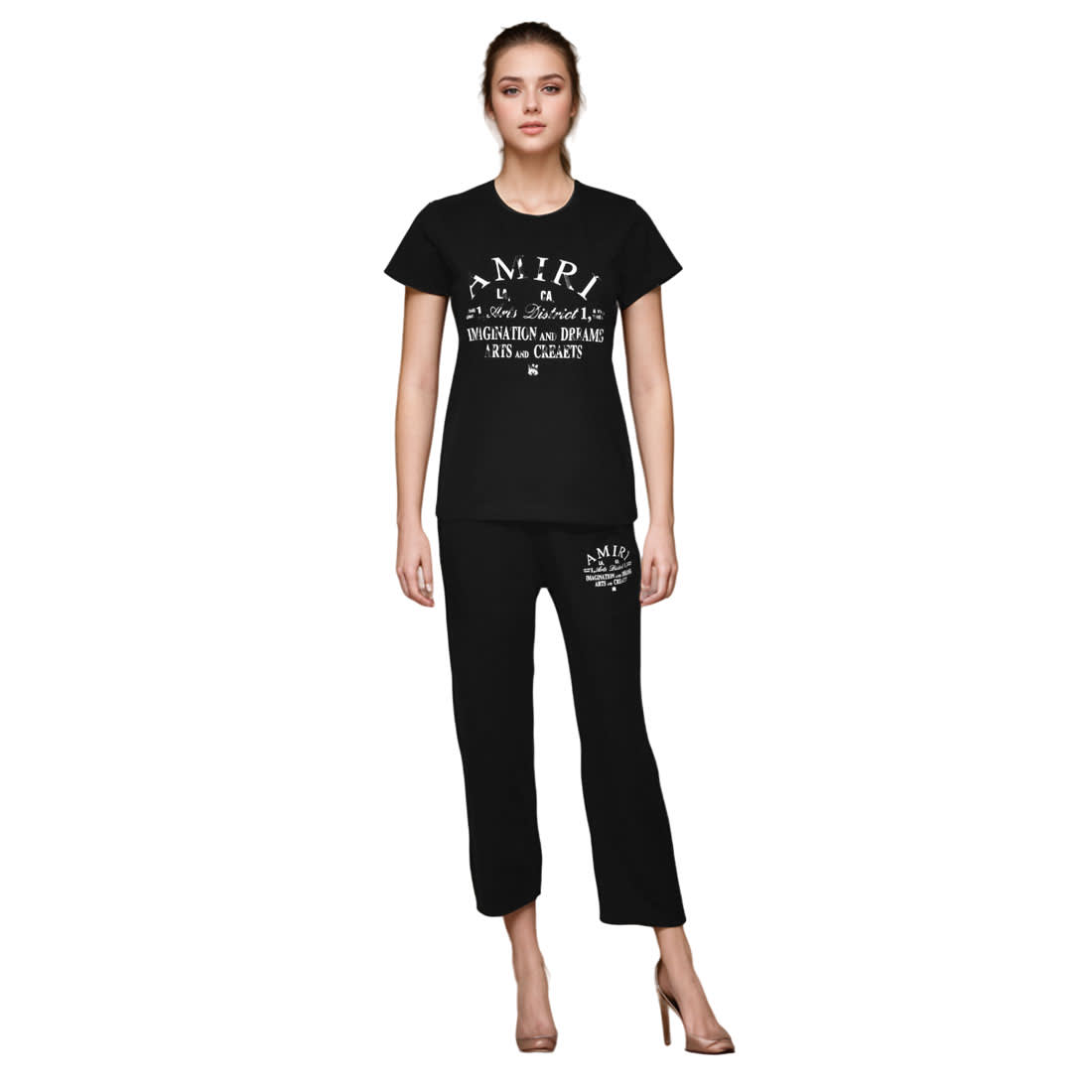 Amiri Black Premium Cotton Co-ord Set-1