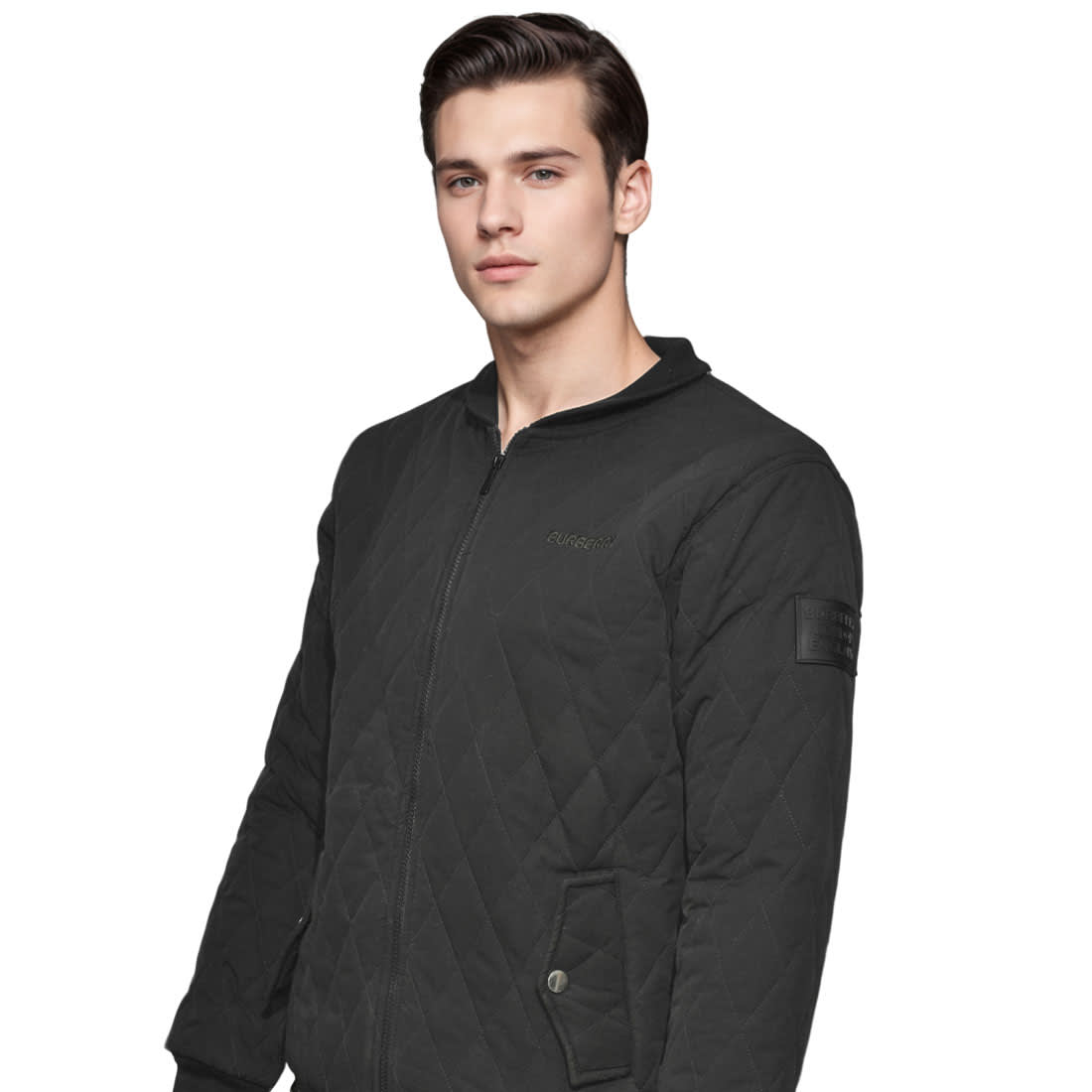 Burberry Embroidered Black Premium Quality Jacket-0