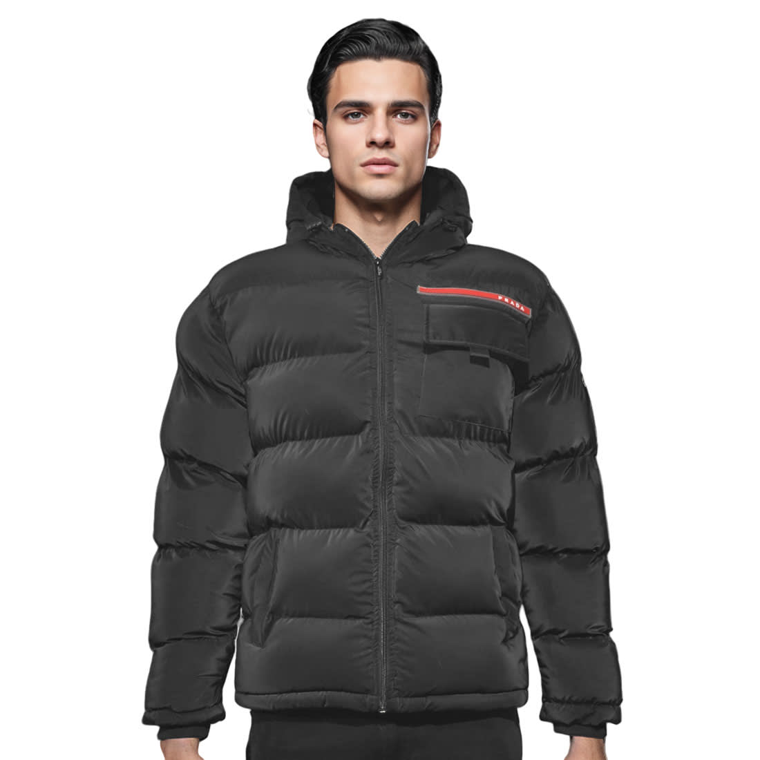 Prada Black Premium Quality Puffer Jacket-1