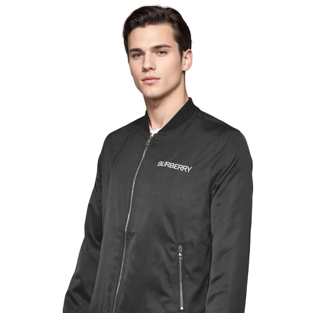 Burberry Embroidered Black Premium Luxury Jacket-0