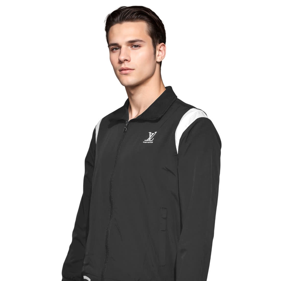 Louis Vuitton Embroidered logo Black Premium Jacket-0