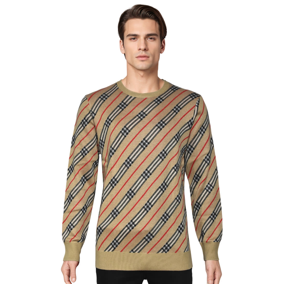 Burberry Brown Authentic Quality Pullover-1