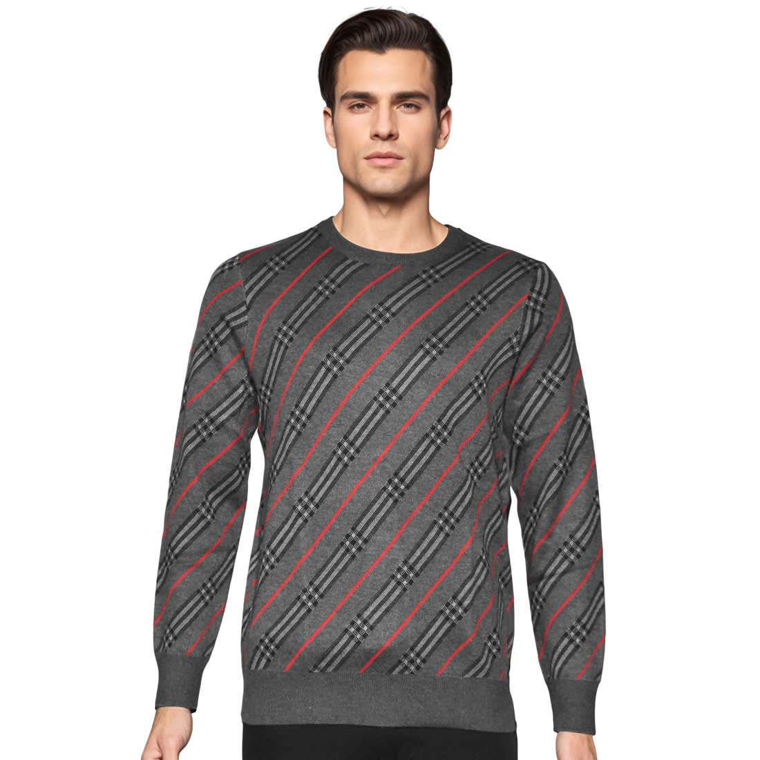 Burberry Grey Authentic Quality Pullover-1