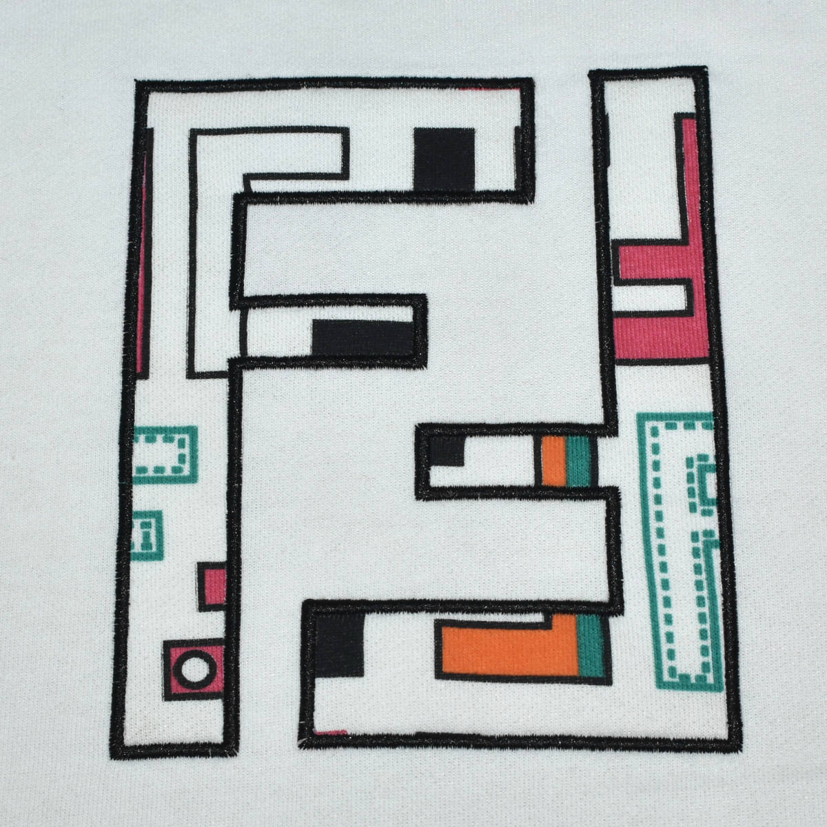 Fendi Print White High-End Quality Kids Co-Ord Set-3