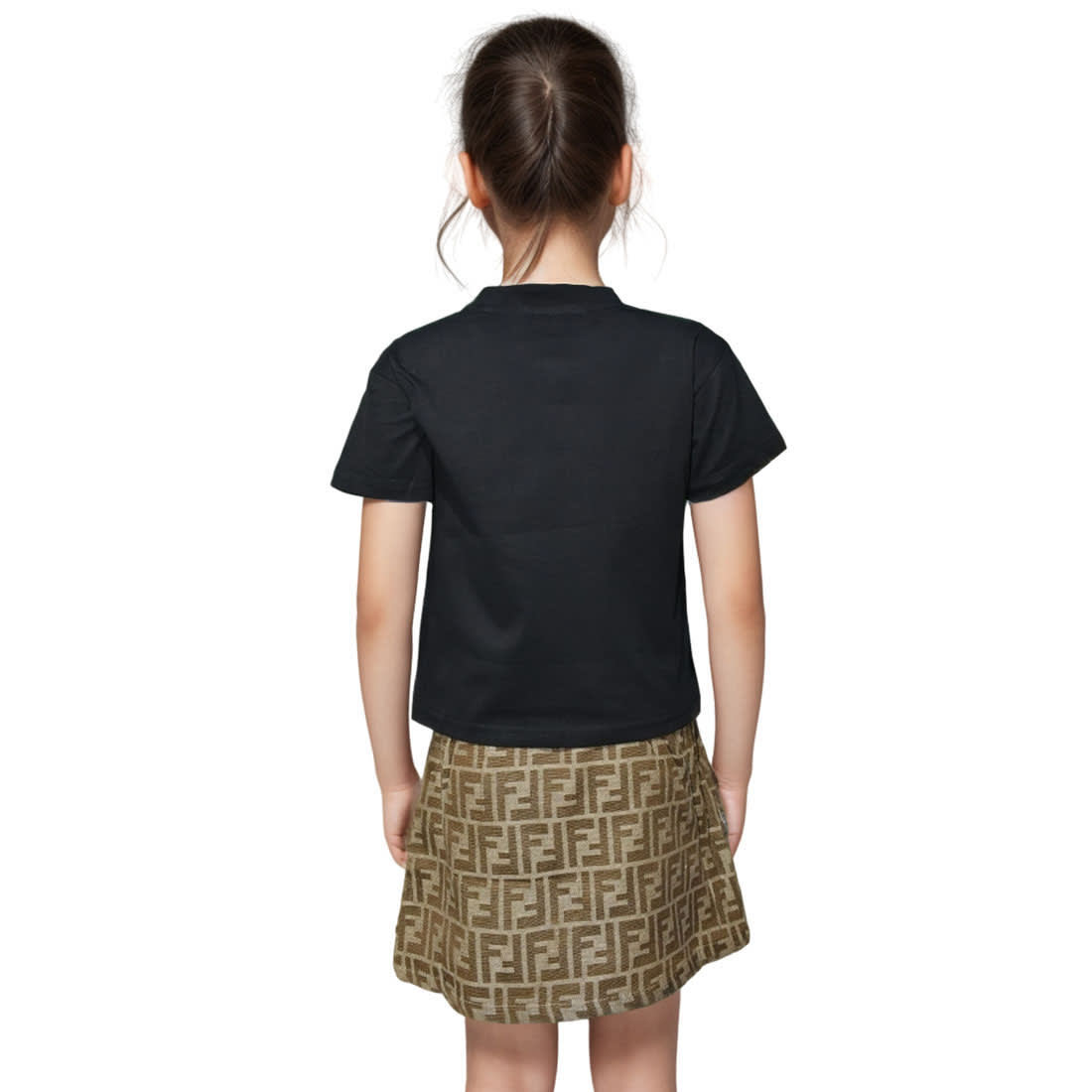 Fendi Black Girls Co-ord Set-1