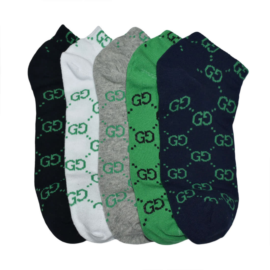Gucci Embroidered logo Low Ankle Socks - Pack of 5-0
