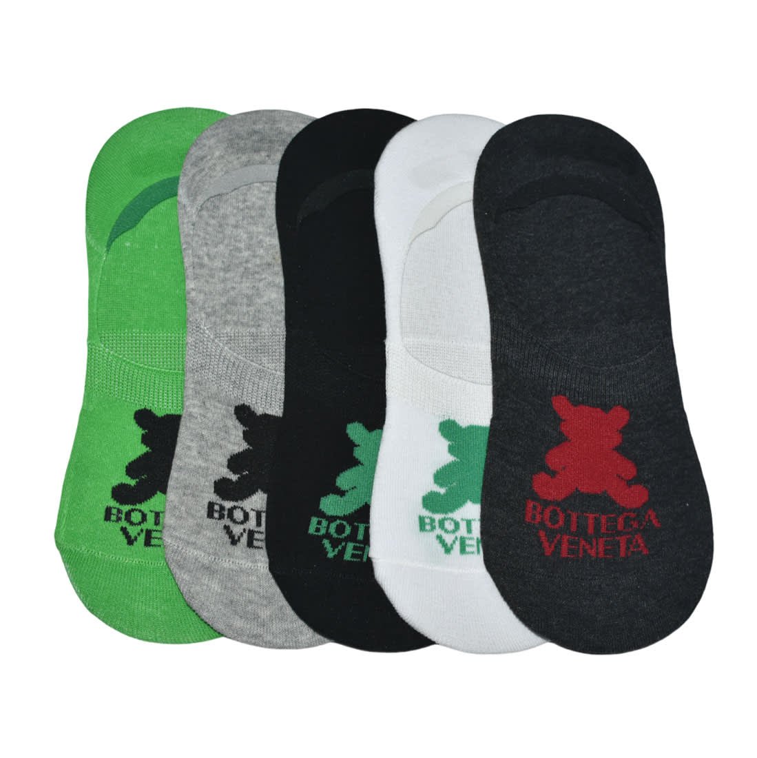 Bottega Veneta Premium Quality Loafer Socks - Pack of 5-0