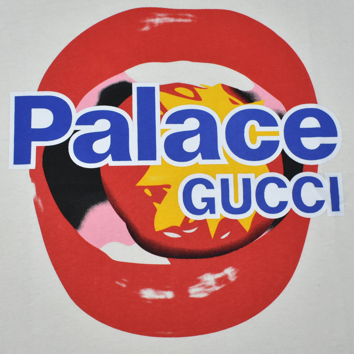 Palace x Gucci Printed Sky Blue Premium T-shirt-3