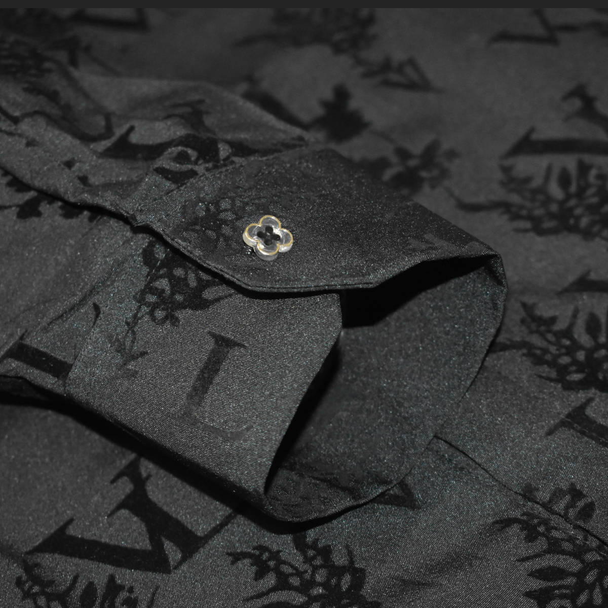 Louis Vuitton Black Premium Quality Designer Shirt-5