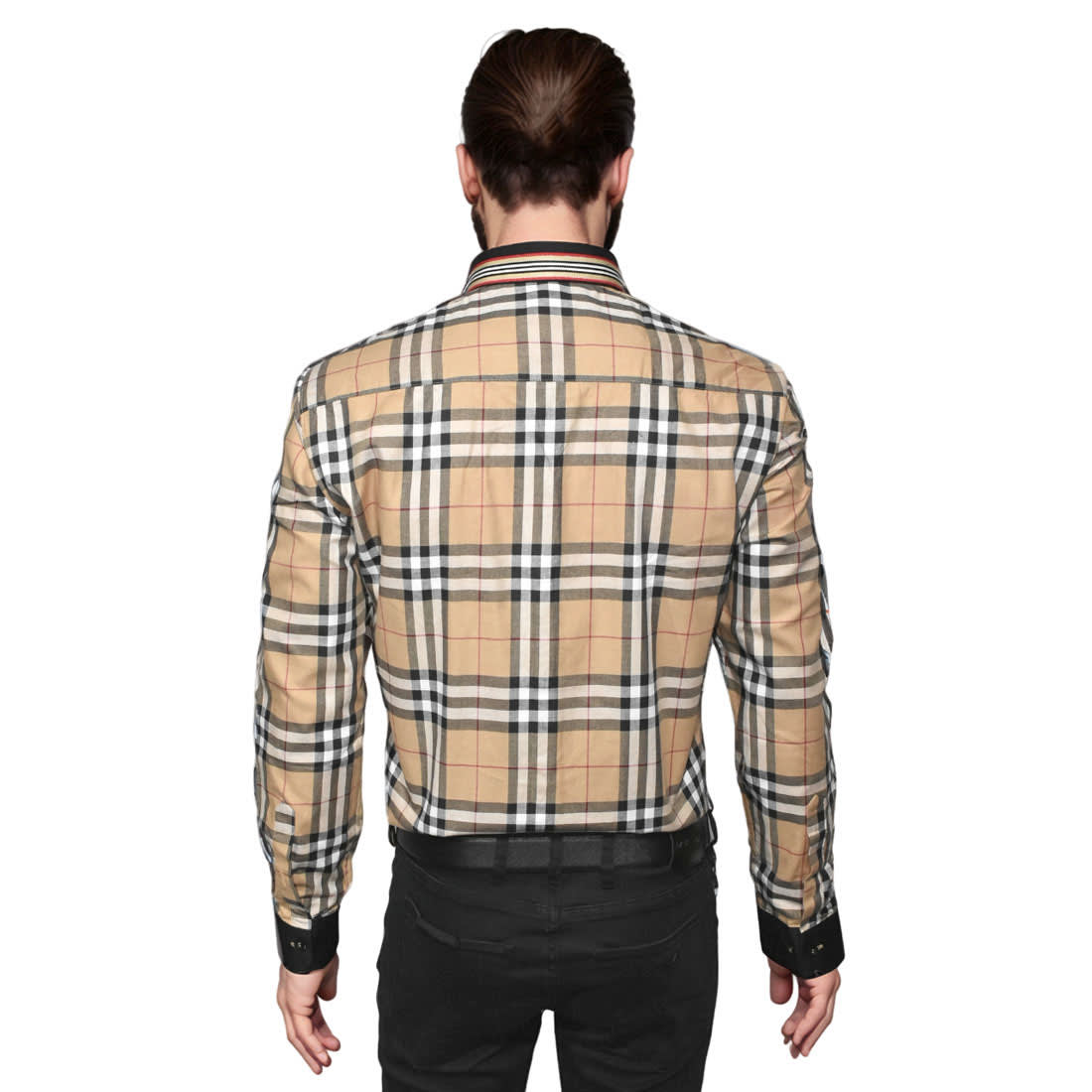 Burberry Brown Check TB Embroidery Premium Shirt-1