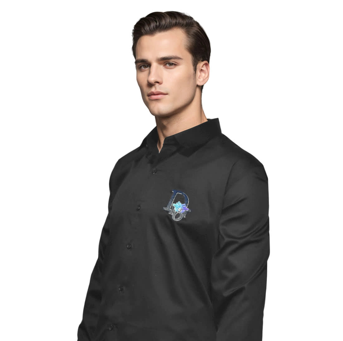 Dior Embroidered logo Black Premium Luxury Shirt-2