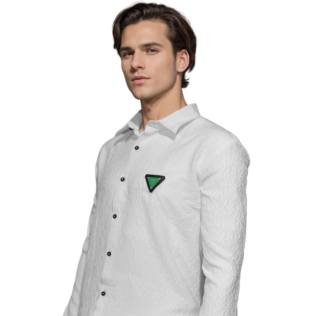 Bottega Veneta logo Patch White Premium Shirt-2