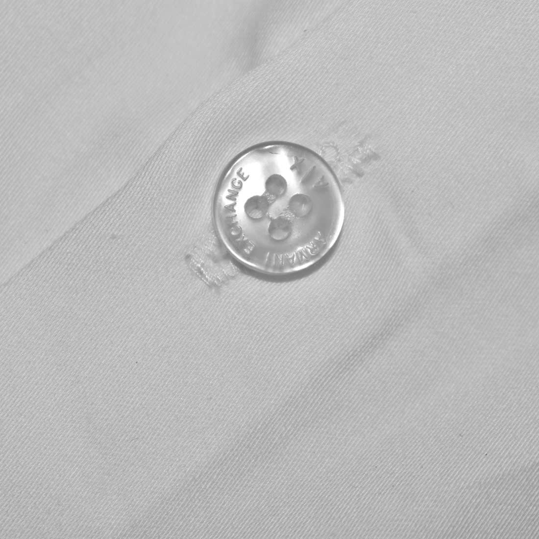 Armani Exchange White Cotton Kids Luxury Shirt-3