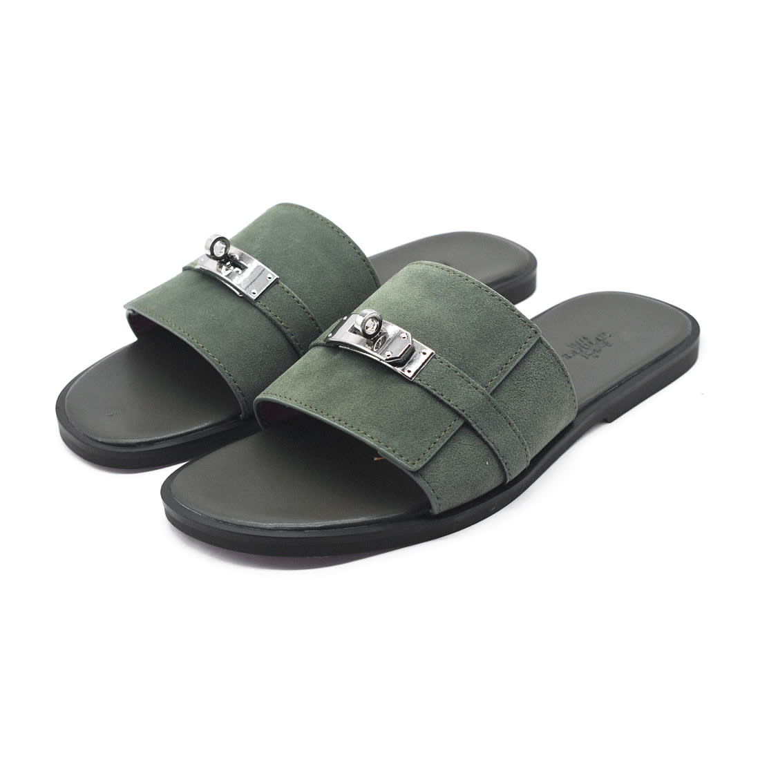 Hermes Green Premium Quality Flip-flops-0