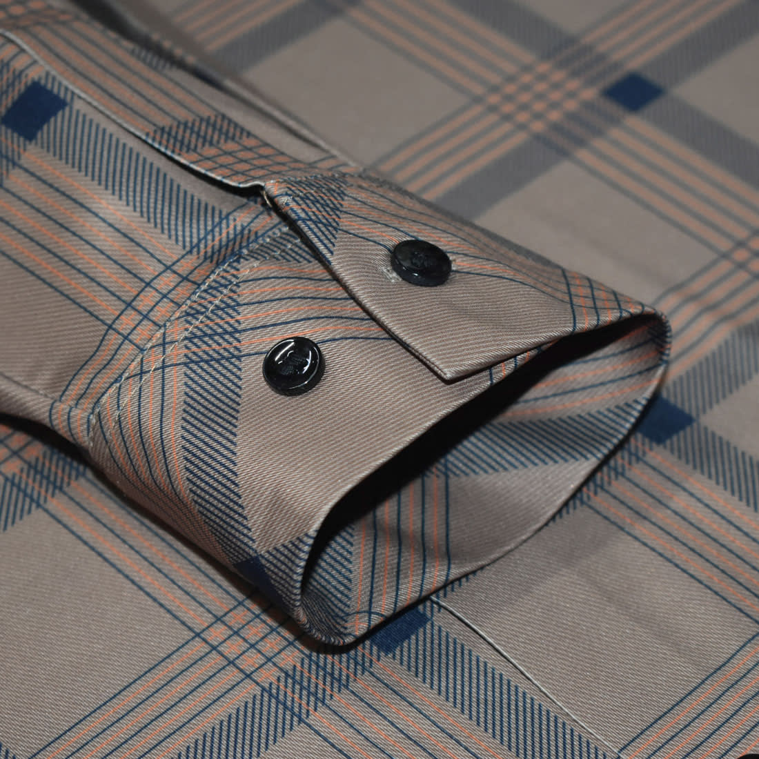 Burberry Premium Men's Brown Check Shirt-5