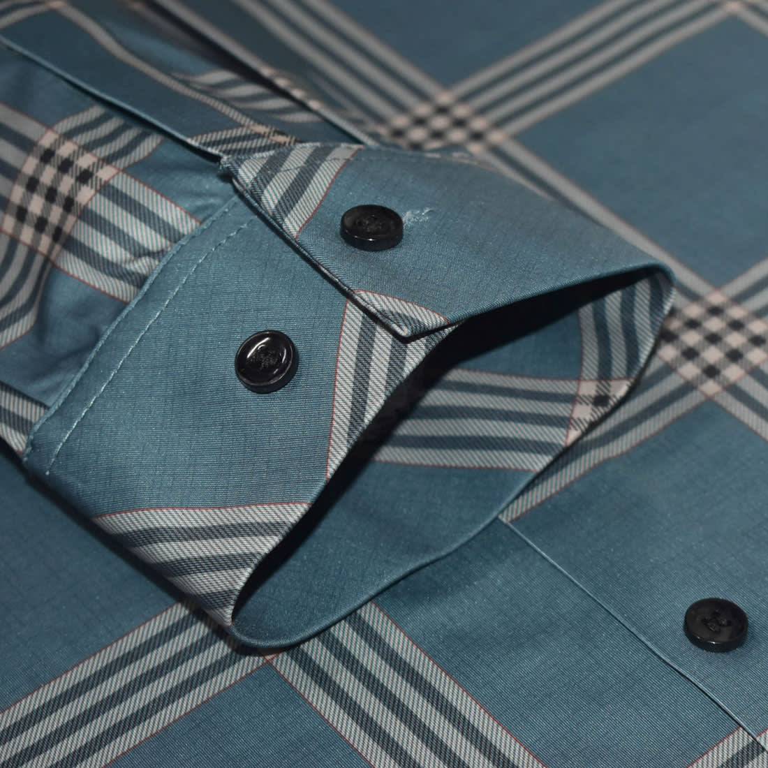 Burberry Green Checked Premium Casual Shirt-5