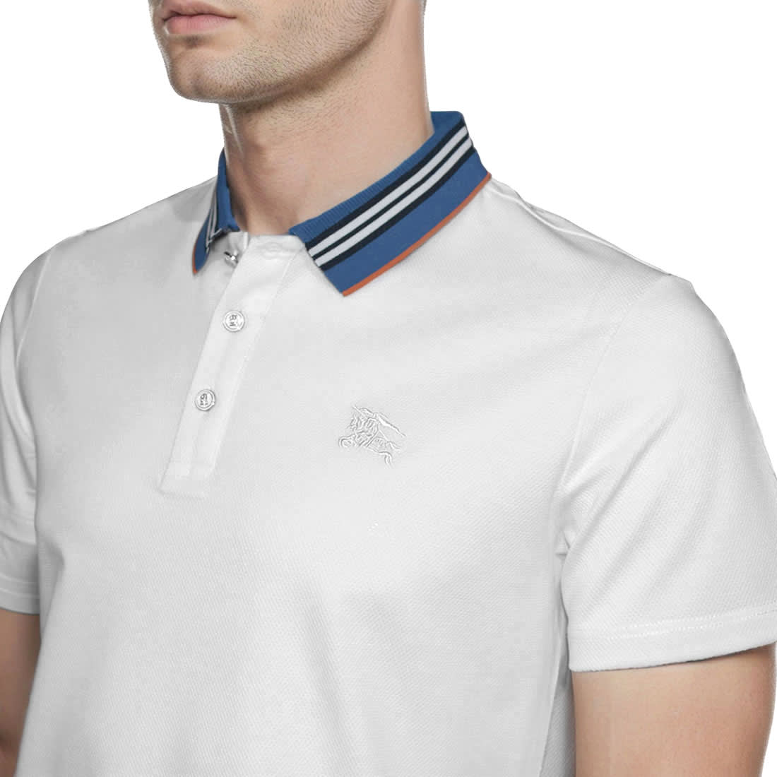 Burberry White Premium Quality T-shirt-2