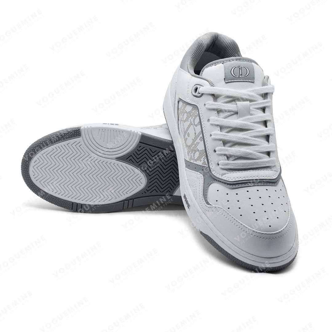 Dior white & Grey Premium Low-top Sneaker-5