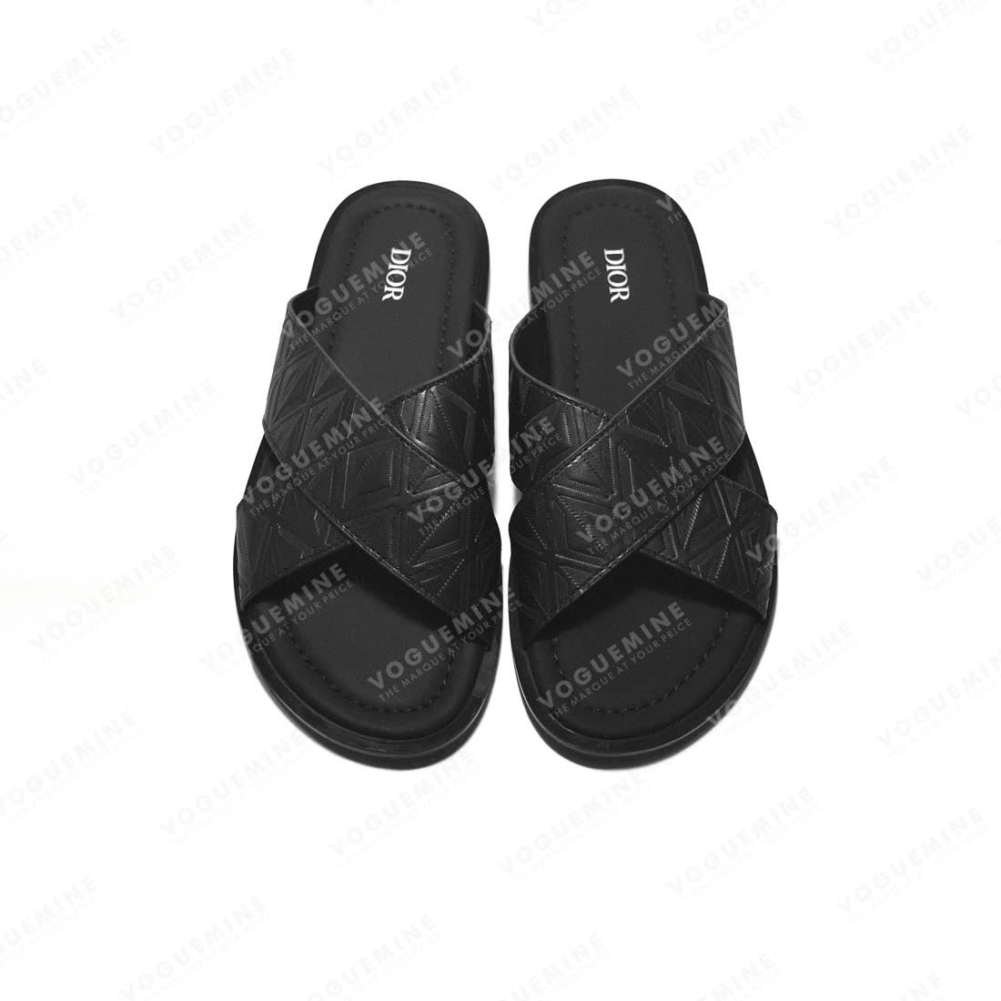 Dior Black Premium Alias Flip-flops-3