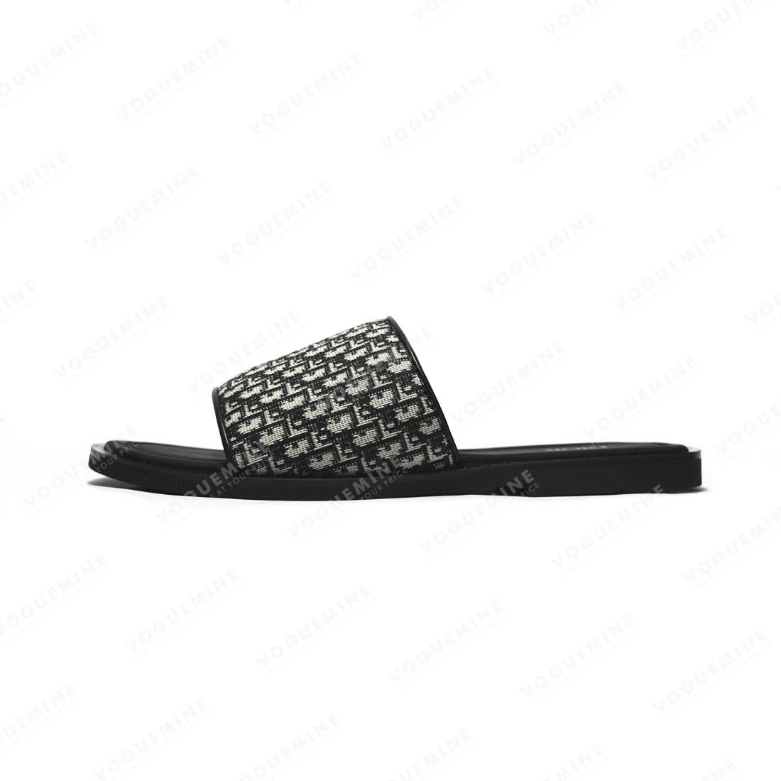 Dior logo Printed Black Premium Quality Flip-flops-1