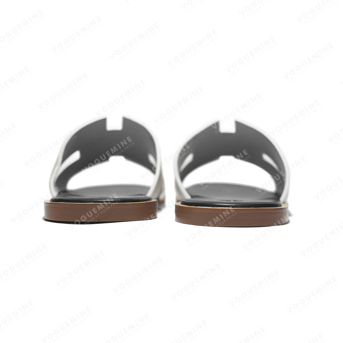 Hermes White Premium Izmir Flip-flops-5