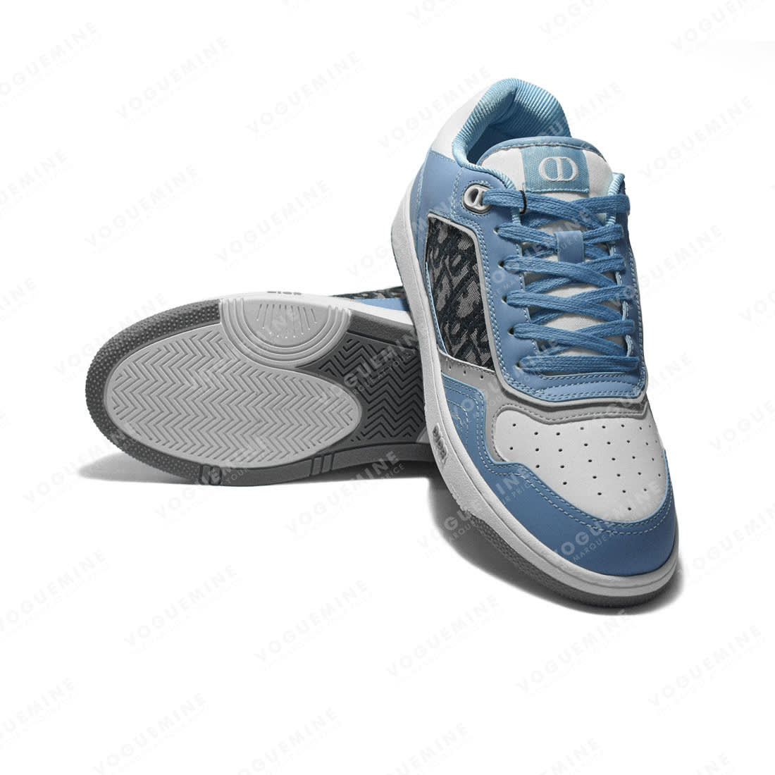Dior White & Blue Premium Low-top Sneaker-5