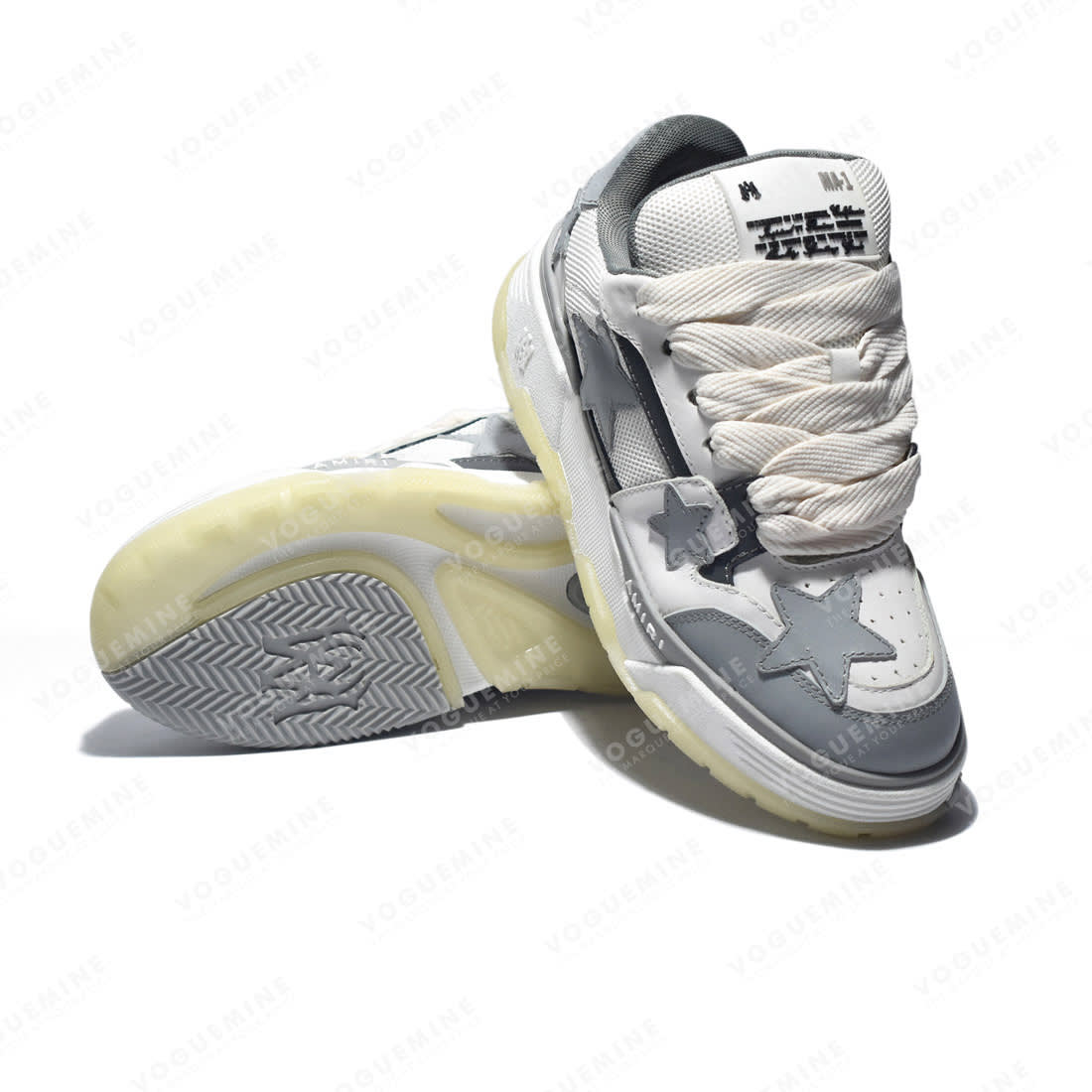 Amiri Grey Premium Quality Sneakers-5