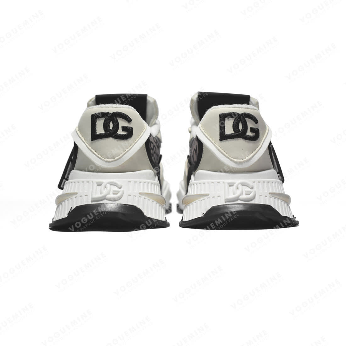 Dolce & Gabbana Airmaster Panelled Cream Sneakers-4