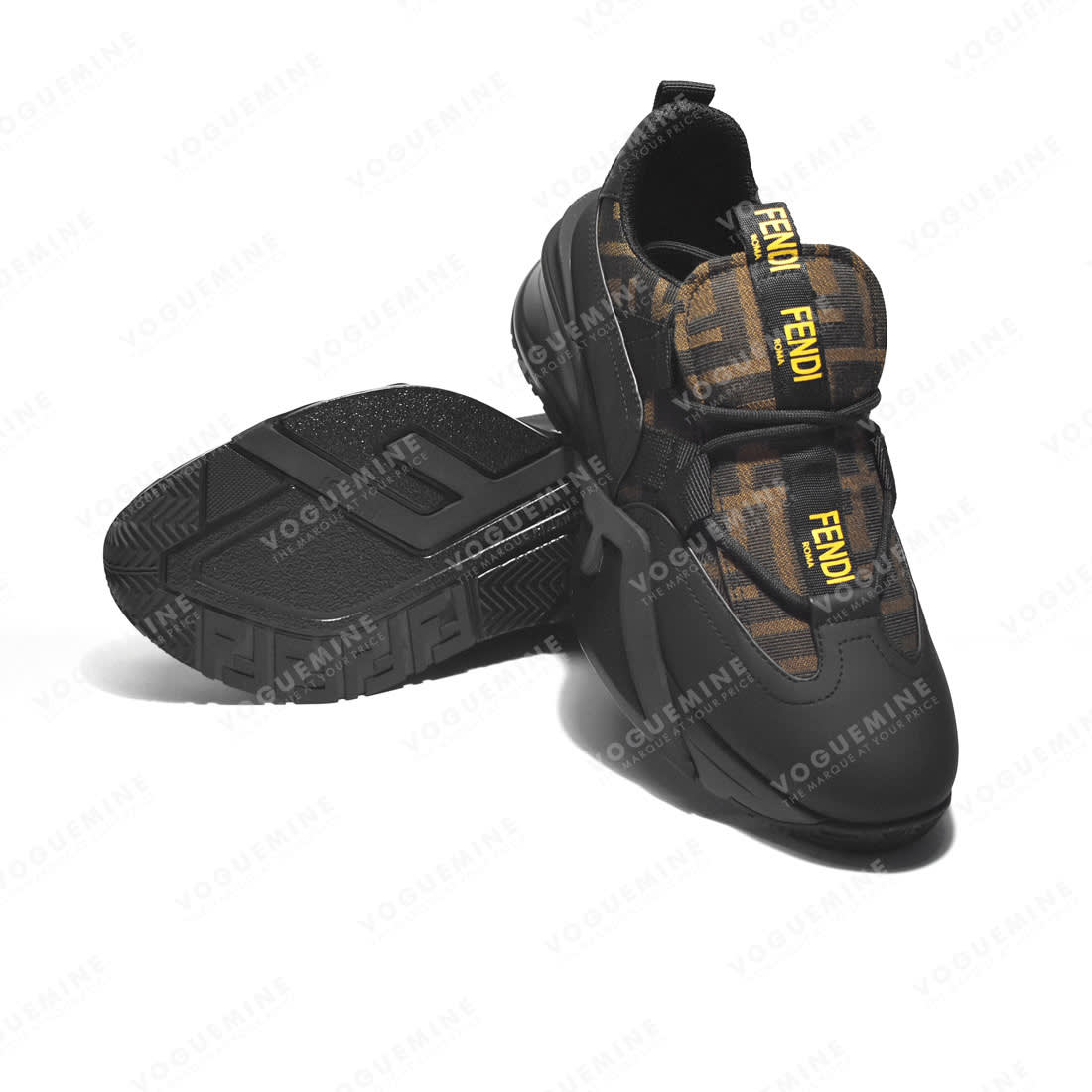 Fendi Roma Black Premium Low-tops Sneakers-5