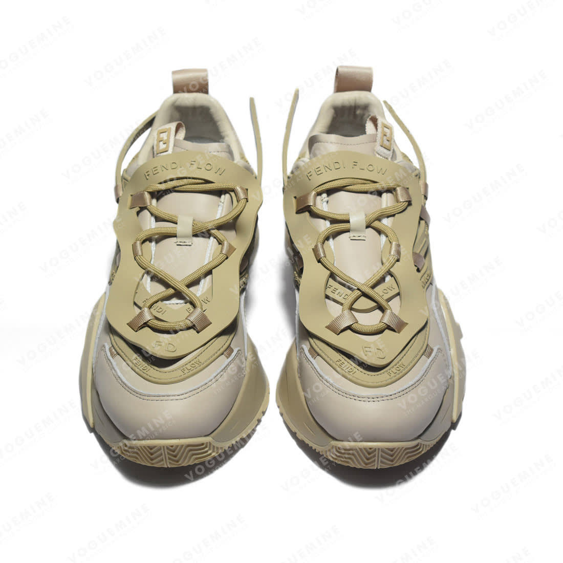 Fendi Flow Cream Premium Low-tops Sneakers-3