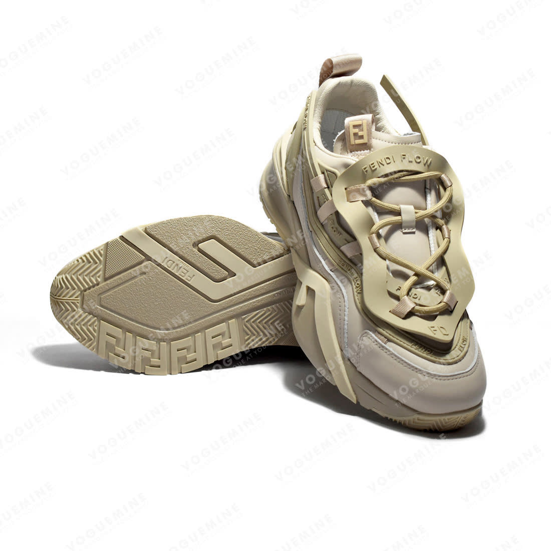 Fendi Flow Cream Premium Low-tops Sneakers-5