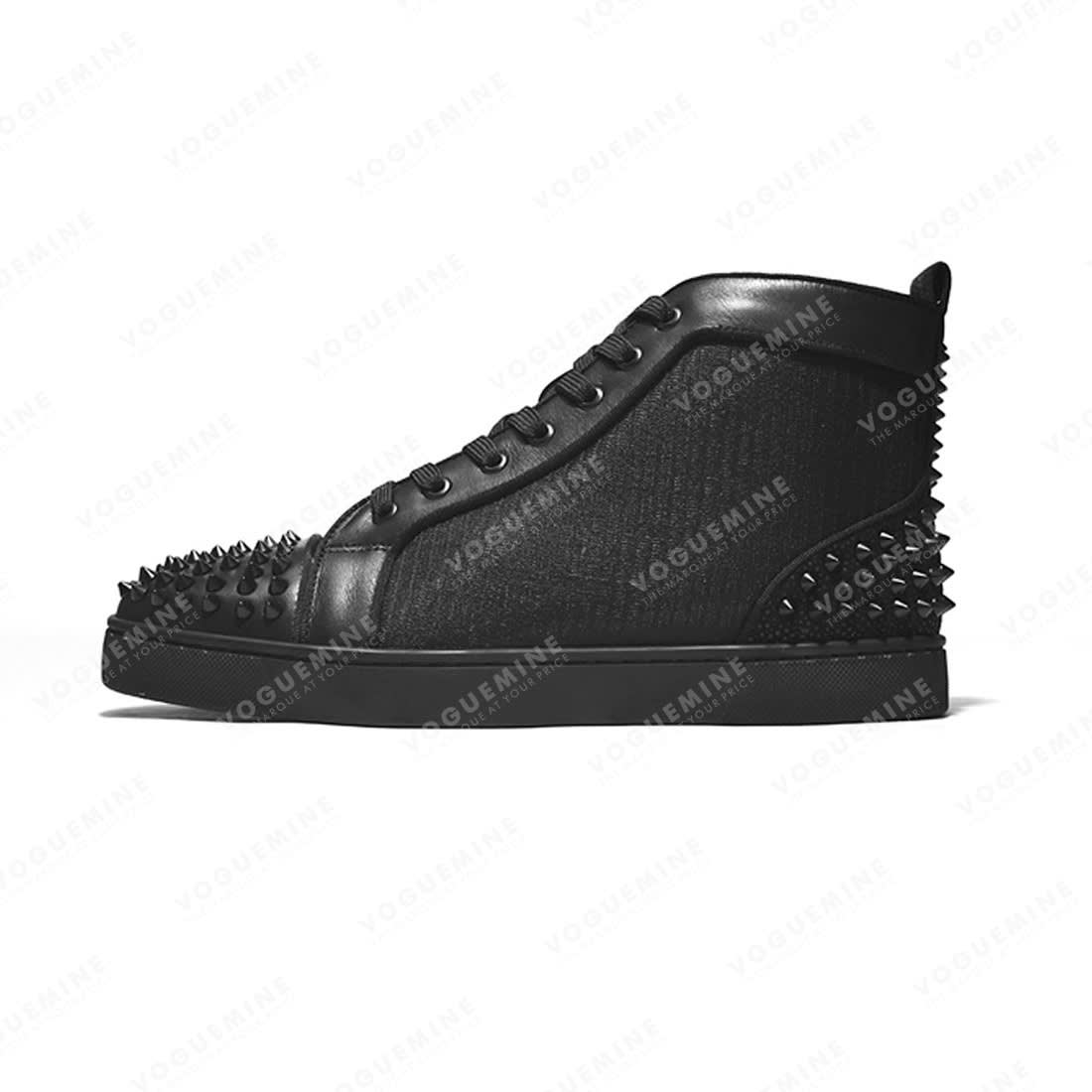 Christian Louboutin Black Spike Premium Sneakers-0