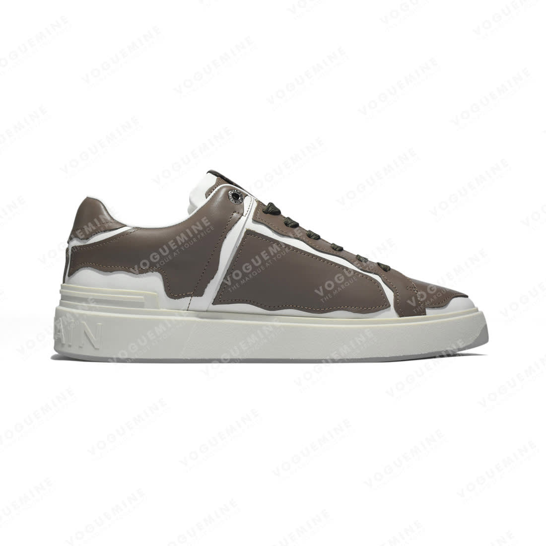 Balmain Paris Brown & White Premium Quality Sneakers-1