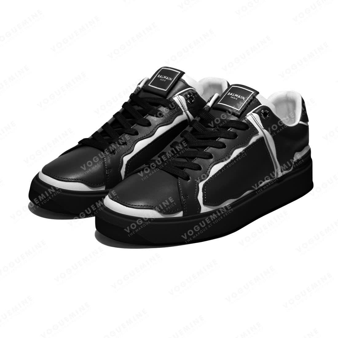 Balmain Paris Black & White Premium Quality Sneakers-2