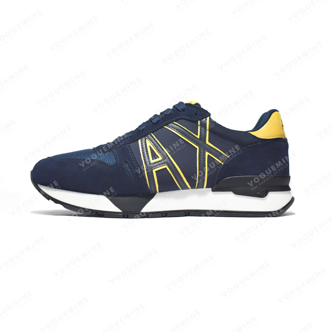 Armani Exchange Blue & Yellow Premium Quality Sneakers-0