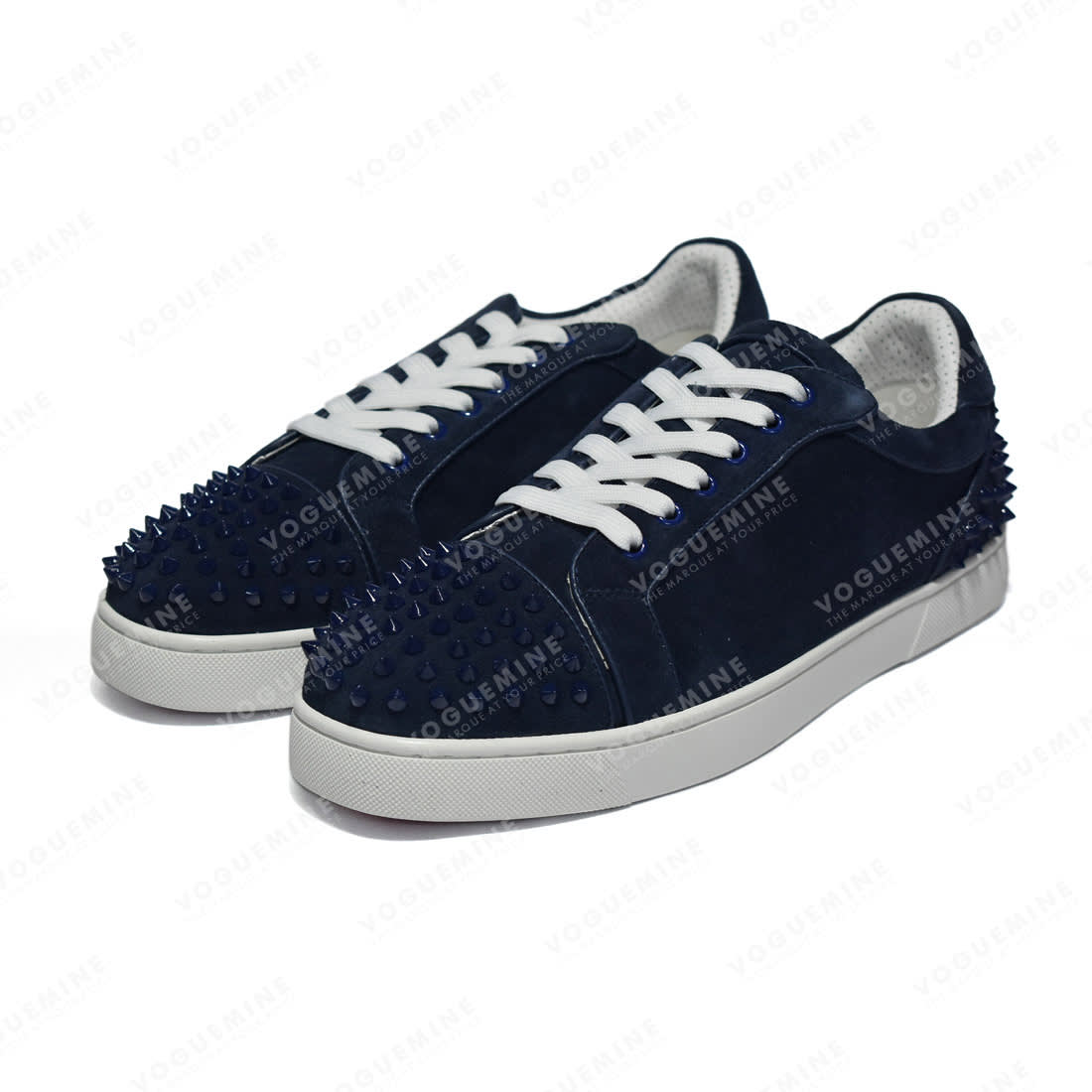 Christian Louboutin Spike Blue Premium Sneakers-2