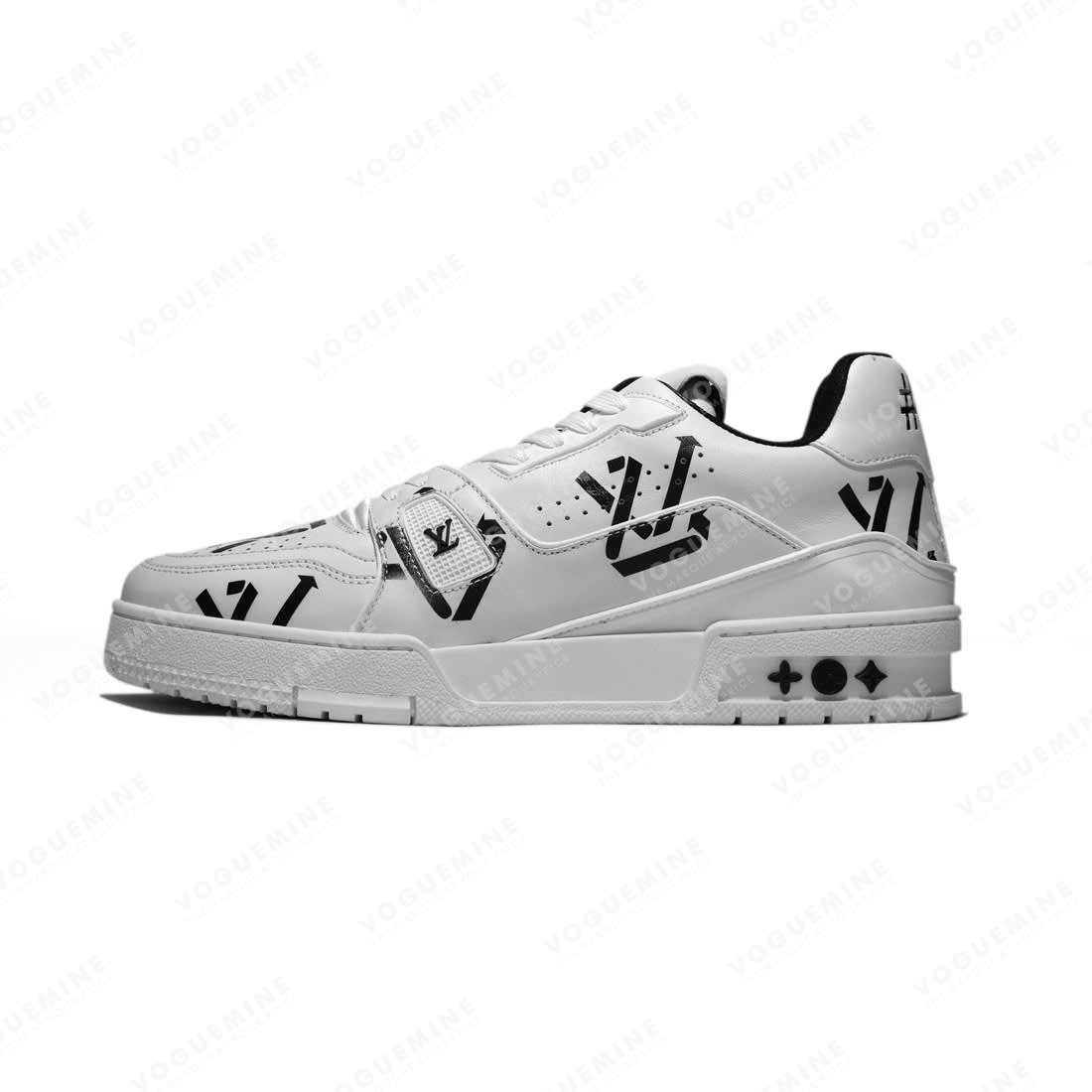 Louis Vuitton Black & White Premium Quality Sneakers-0