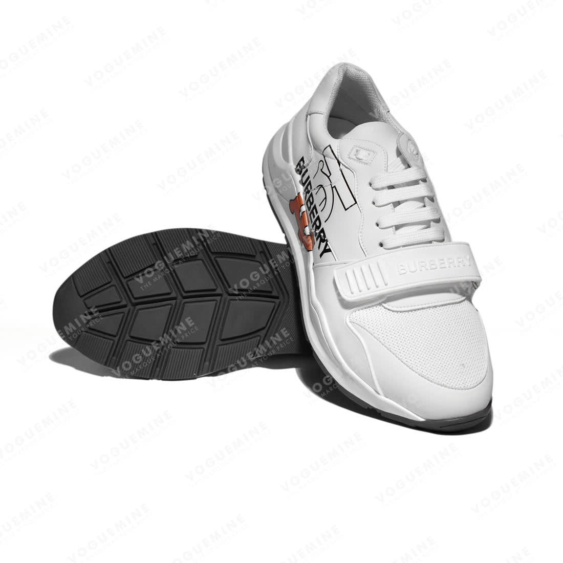 Burberry TB Print White Premium Sneakers-5