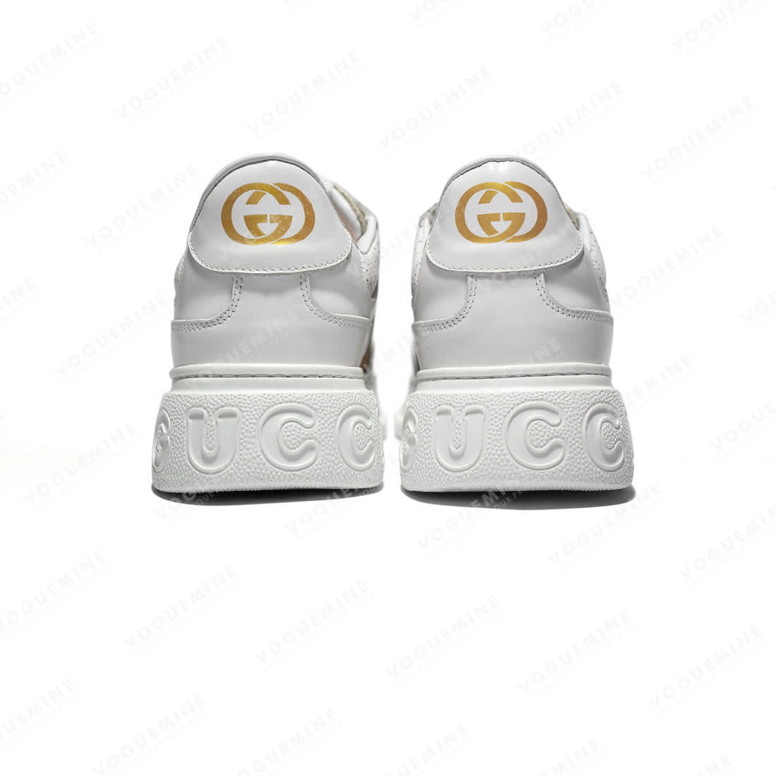Gucci White & Orange Premium Quality Sneakers-4